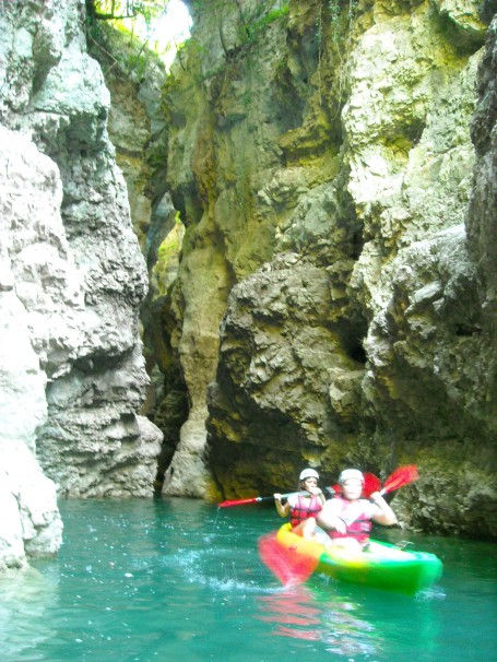 Gita in Canoa con Nicola_lago di santa giustina_canyon del novella- LE CANOE (34)