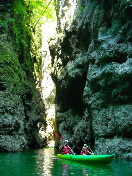 Gita in Canoa con Nicola_lago di santa giustina_canyon del novella- LE CANOE (40)